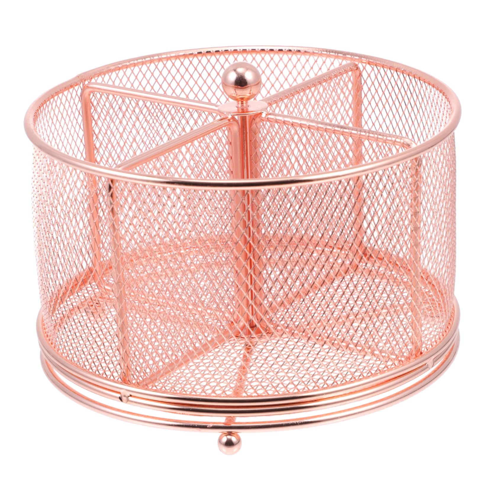 VILLCASE Organizador Portalapices Metalico Caja Giratoria Soporte Cosméticos Escritorio