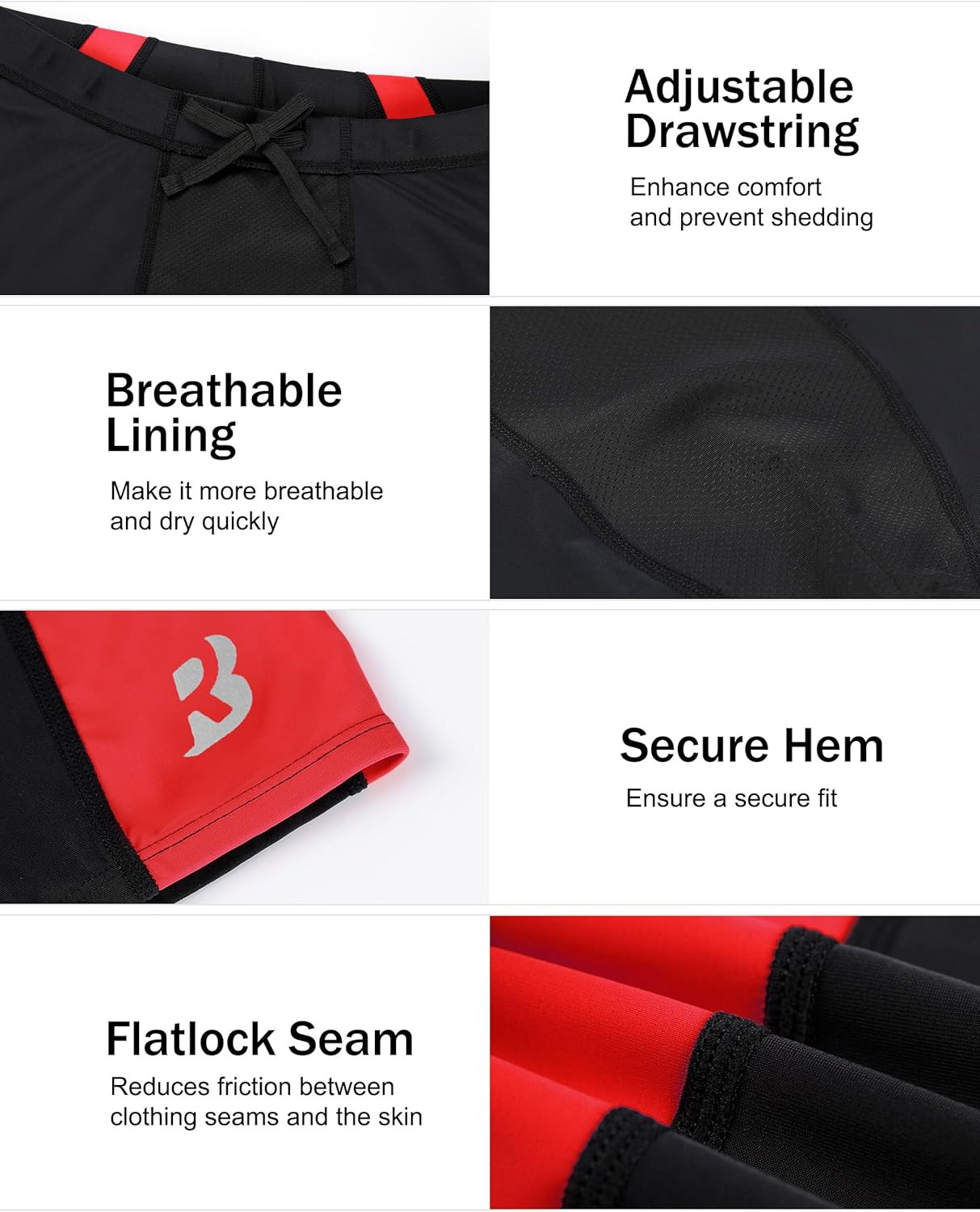 Roadbox Boys Swim Jammers, Quick Dry Youth Competitive Swimsuit, UPF 50+ Bathing Kids Athletic Compression Swimming Shorts - Image 5