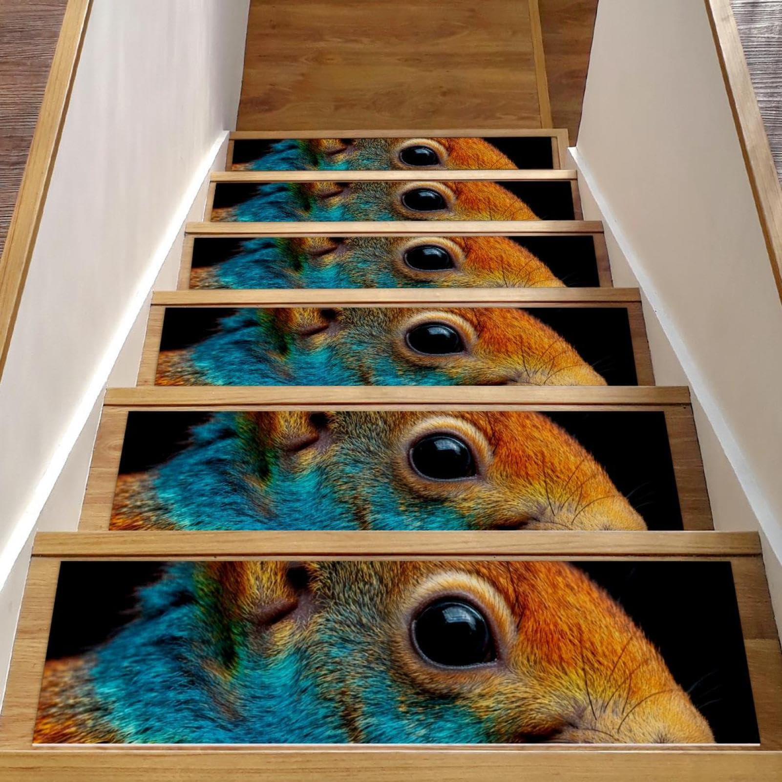 Tapis d'escalier antidérapants évitent chutes sur marches en bois lot de 15 animaux