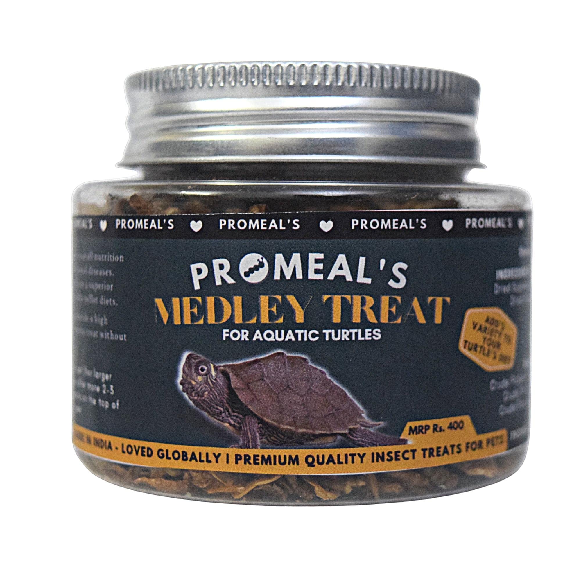 Aquatic Turtle Treat Mix With Fish, Shrimp & Insects - 10oz Natural Protein Blend