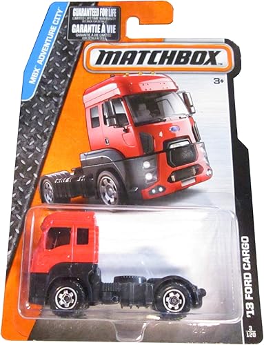Matchbox 2015MBX Aventura Ciudad '13Ford Cargo 3120, color rojo