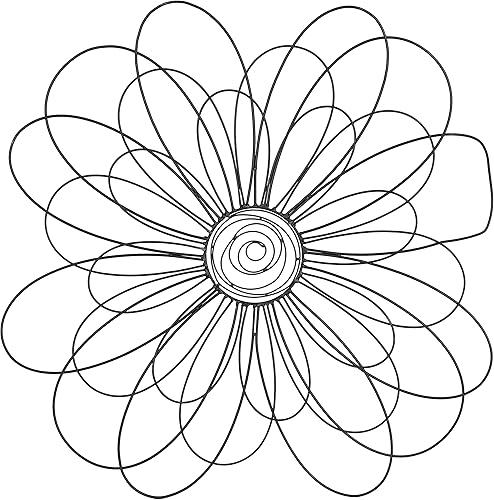 Miniatura 6 de Deco 79 64664 Just Have a Look Decoración de metal para pared, de 29 pulgadas.