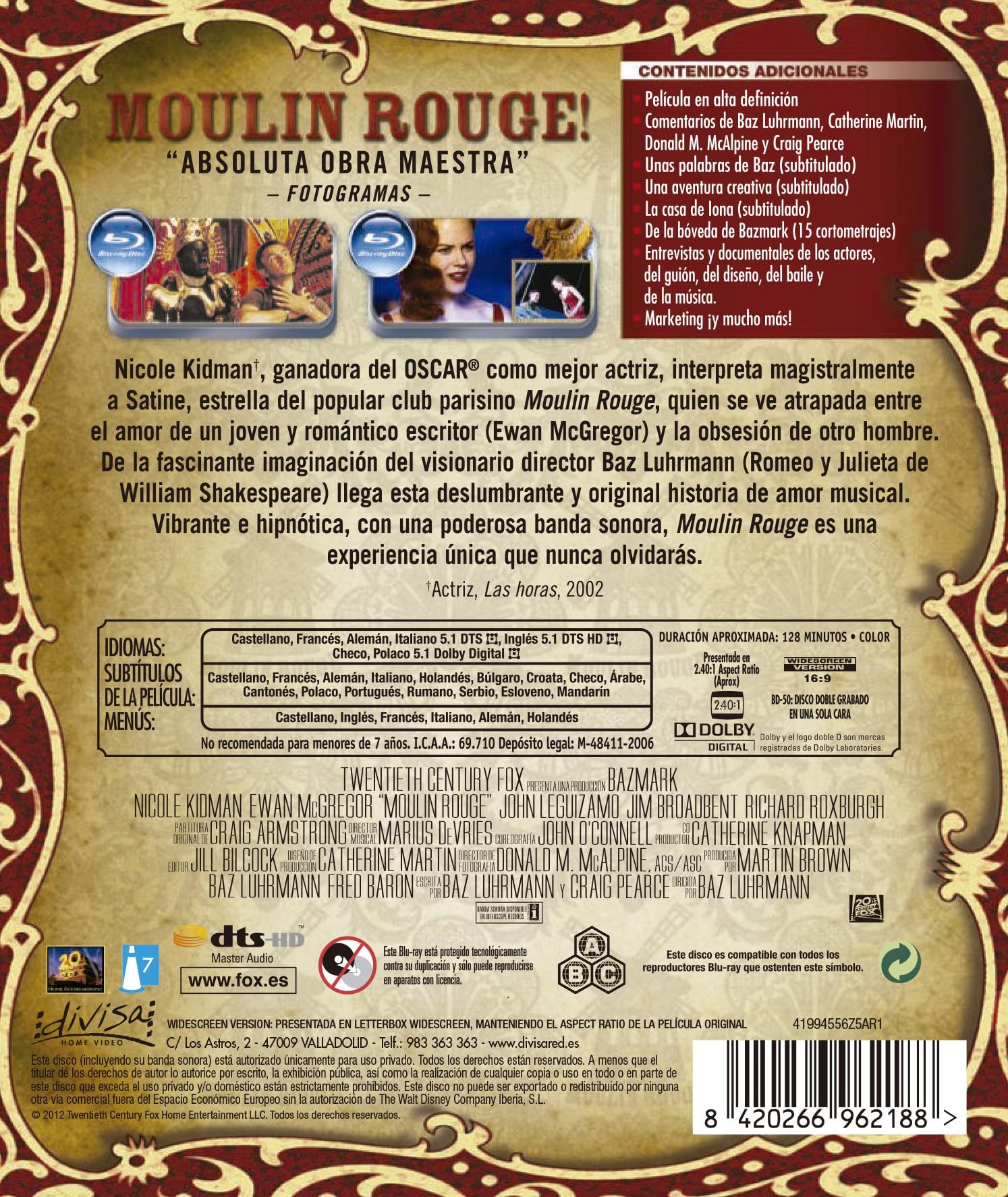 Image secondaire de Moulin Rouge - Blu-Ray Édition Import avec Nicole Kidman