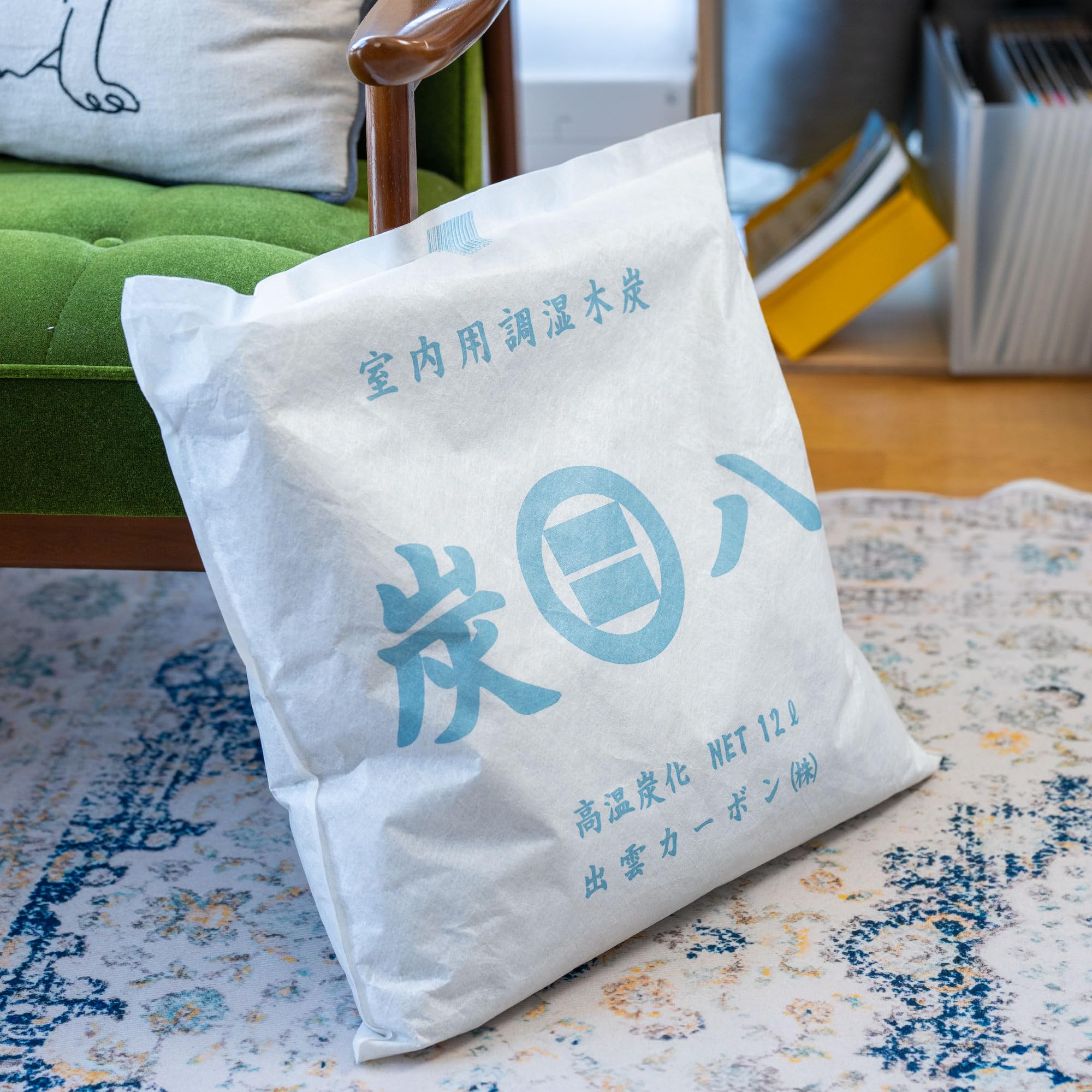 Amazon.co.jp: 炭八 室内用 大袋12L 半永久 繰り返し使える 調湿木炭