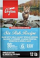 Vista 14 de ORIJEN Fit & Trim - Comida seca para gatos sin granos, altas proteínas, premium, bolsa de 7 libras
