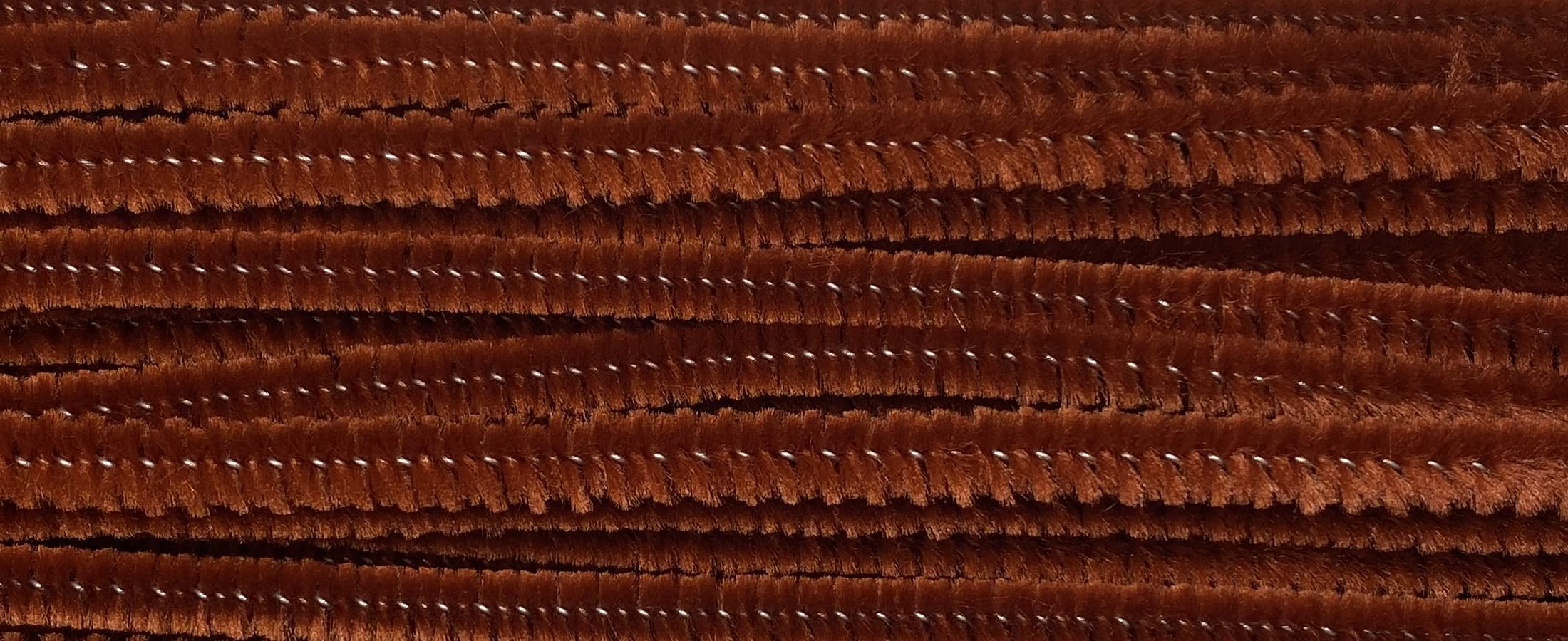 Craft Pipe Cleaners Chenille Stems Medium Brown 6mm X 12