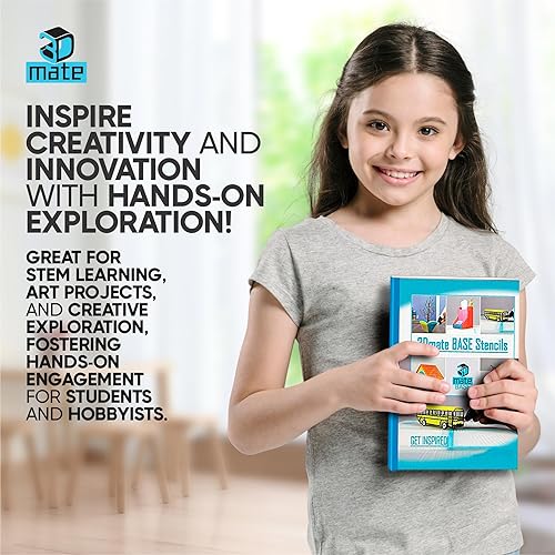 Miniatura 7 de Plantillas de papel 3D para maceta, soporte para bolígrafos, autobús escolar, casa de pájaros, bicicleta, compatible con bolígrafo 3D 3Dmate Base