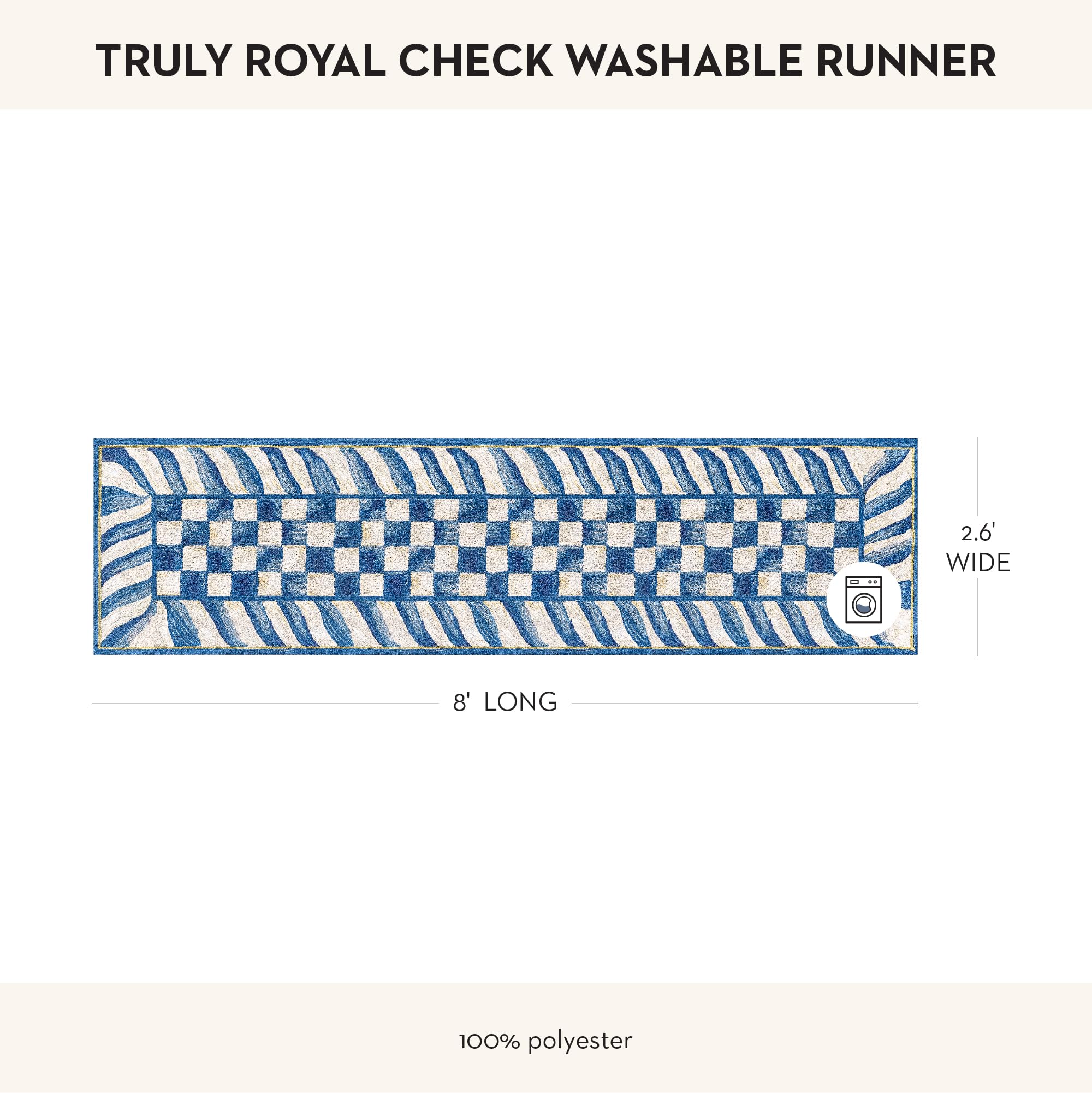 Amazon.com: MACKENZIE-CHILDS Washable Rug, Decorative Indoor Rug