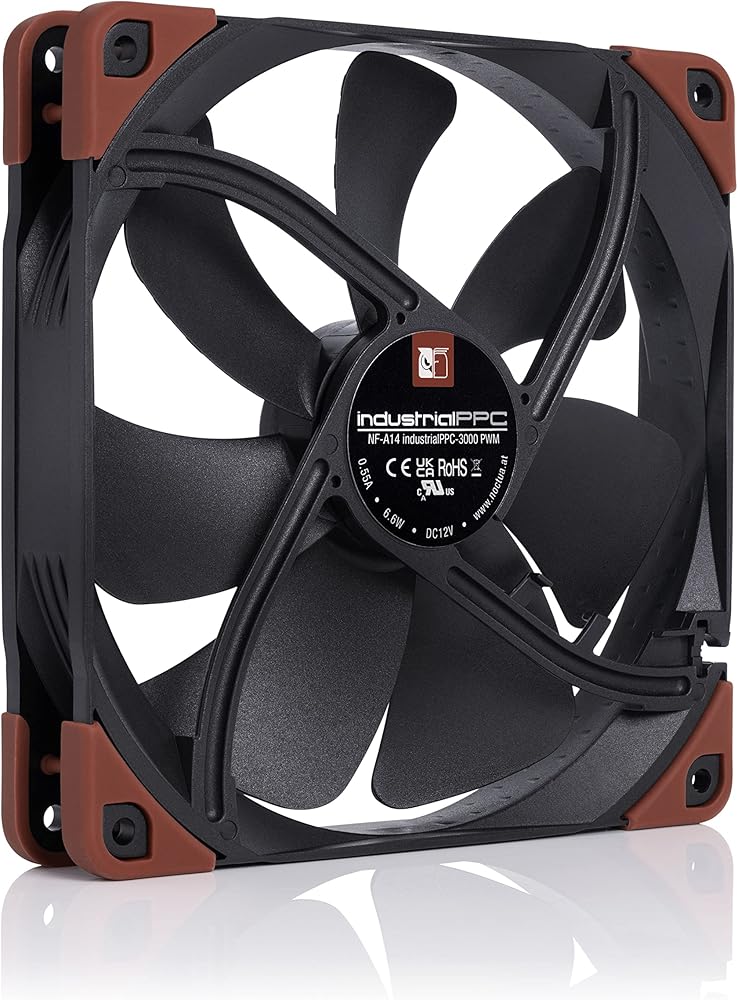 Noctua NF-A14 iPPC-3000 PWM, Heavy Duty Cooling Fan, 4-Pin, 3000 RPM thumbnail 2