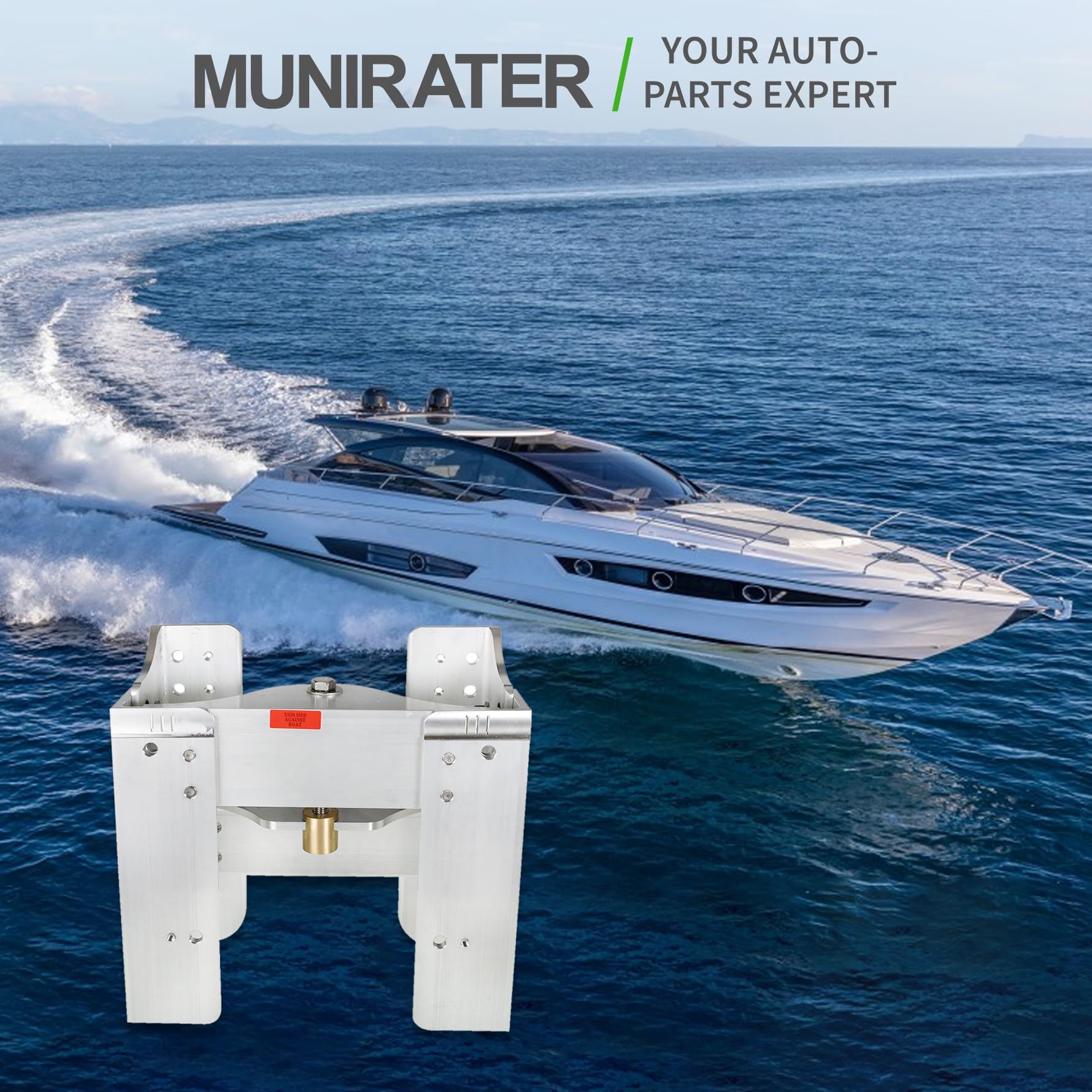 munirater 6 Setback Piastra Jack Regolabile Ricambio per Barca Fuoribordo Jack Piastra JPL4500