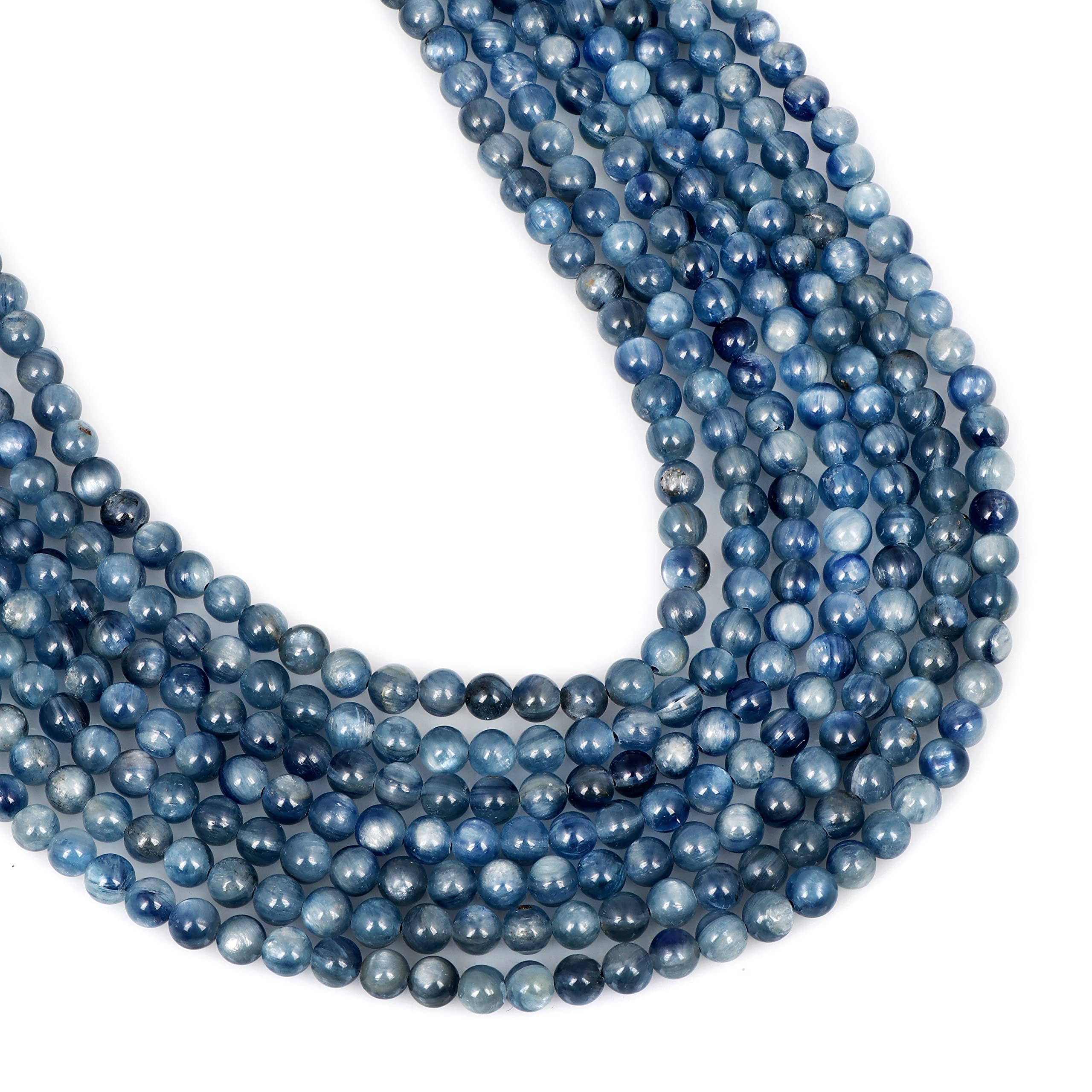 Kyanite naturelle fil perles fabrication bijoux DIY collier 39cm