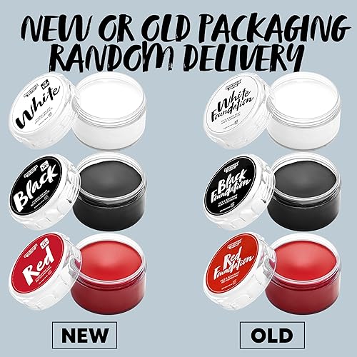 Miniatura 7 de Spooktacular Creations Kit de maquillaje de Halloween de 8 piezas, 3 bases de pintura a base de aceite con 3 pinceles de pintura, 2 esponjas para