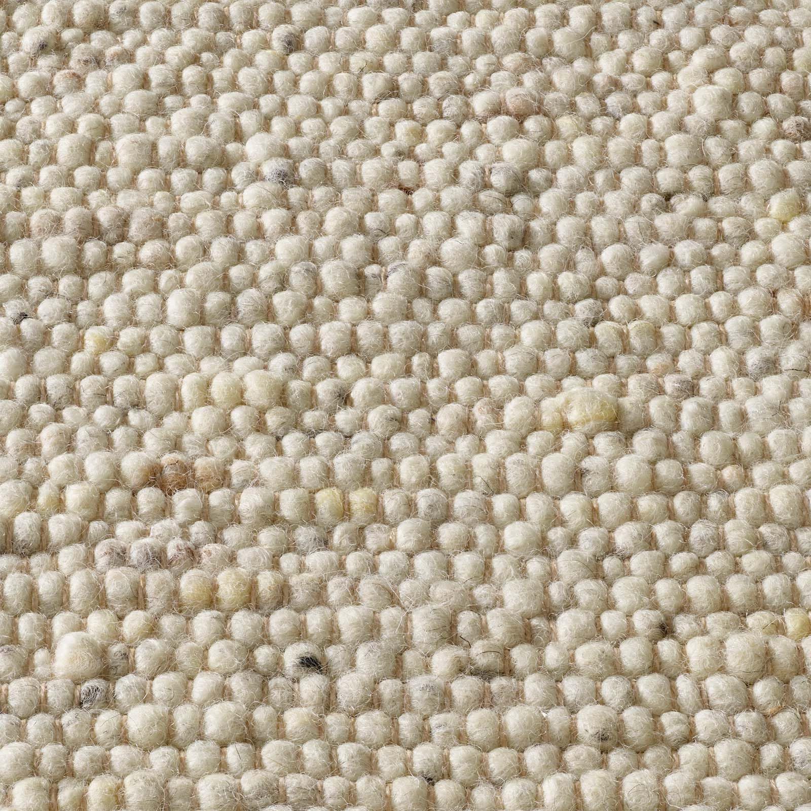 Taracarpet Moderner Handweb Teppich Alpina handgewebt aus Schurwolle für Wohnzimmer, Esszimmer, Schlafzimmer und die Küche geeignet (170 x 230 cm, 60 Beige meliert)