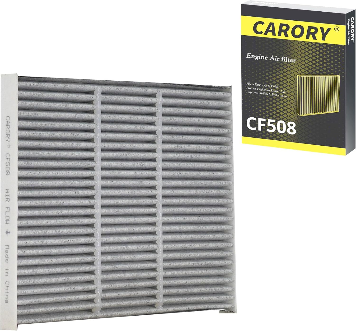 Carory Activated Carbon Cabin Air Filter for Kia Niro (2017-2022) Niro EV (2019-2022) Hyundai Ioniq (2017-2019) Replaces 97133-0Z000 CF12508