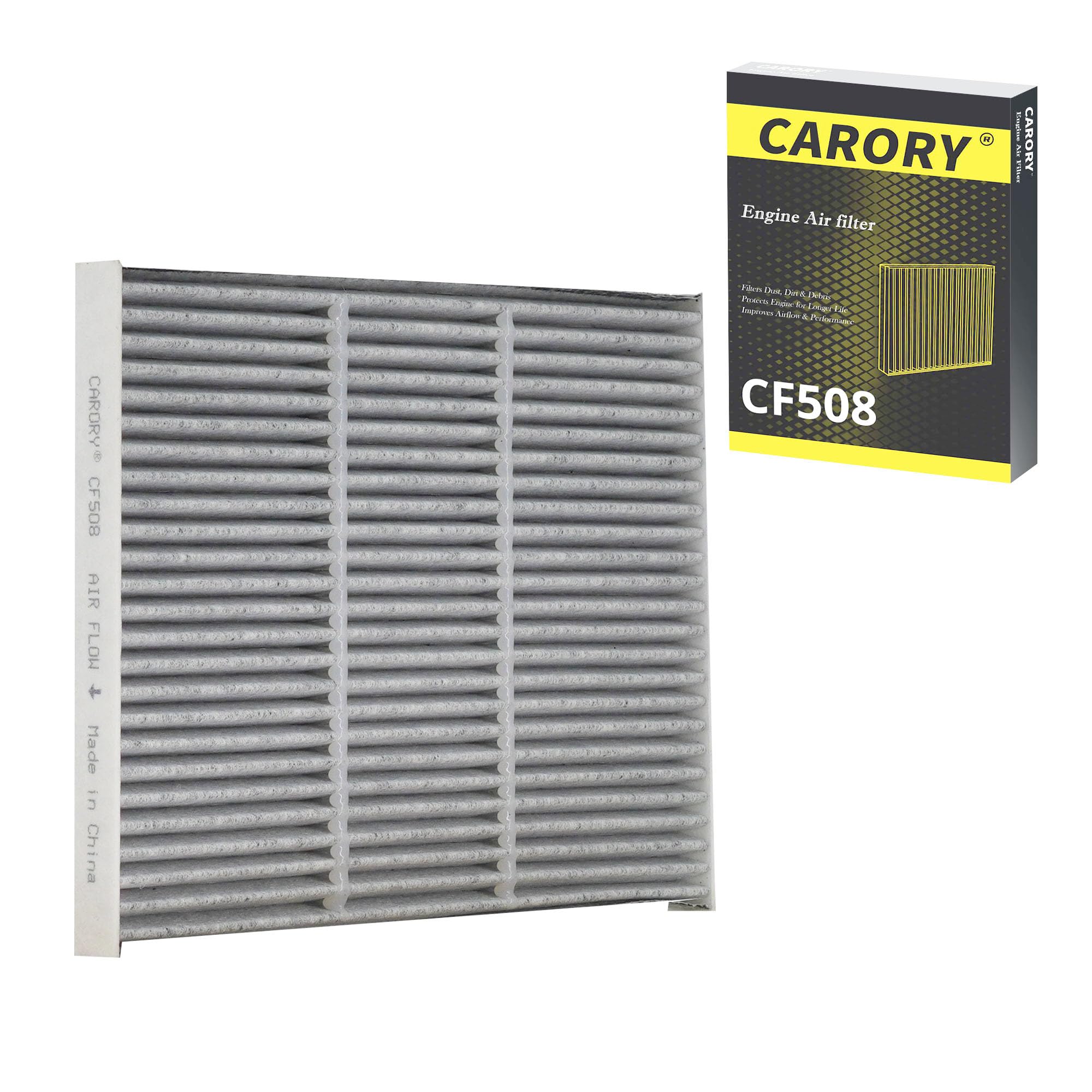 CARORY Cabin Air Filter w/Activated Carbon for Kia Niro (2017-2022), Niro EV (2019-2022), Hyundai Ioniq (2017-2019), OE# 97133-0Z000, 97133-G2000,