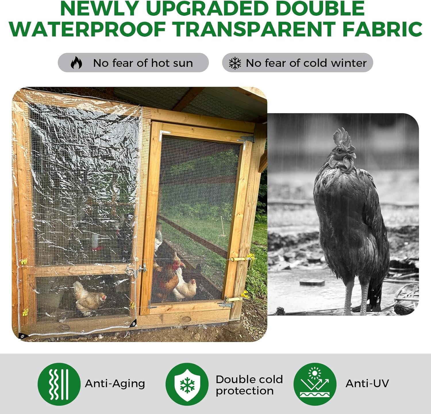 Clear Tarp5x7ft Clear Tarps with Grommets,14Mil Thickened Transparent Tear Resistant PVC Vinyl Tarpaulin Enclosure with Reinforced Edges,Clear Tarps Heavy Duty Waterproof for Patio,Porch and Outdoor