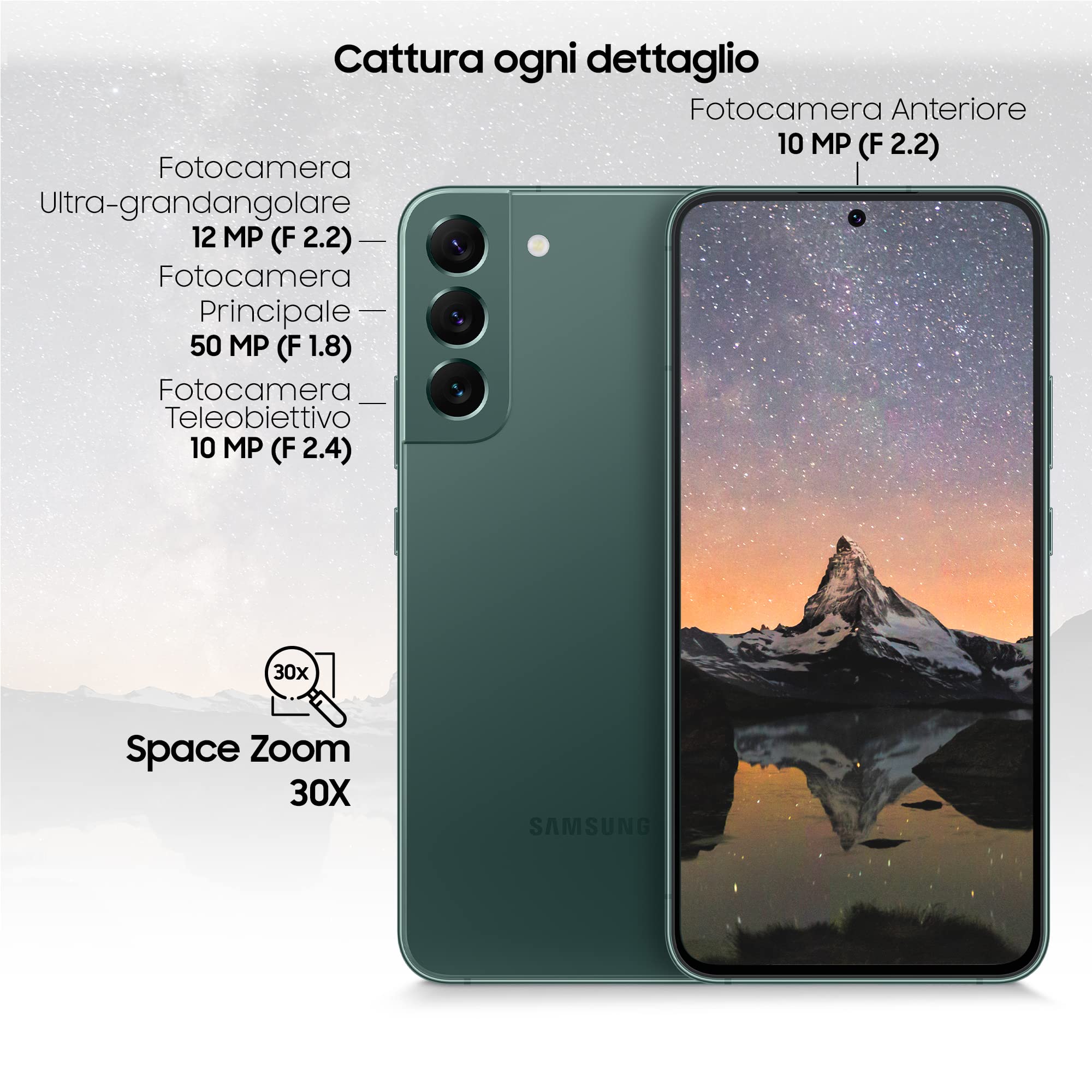Samsung Galaxy S22+ Plus 256GB 5G 8GB RAM 4.500mAh Akku Grün AI Handy Android 15 Smartphone ohne Simlock ohne Branding