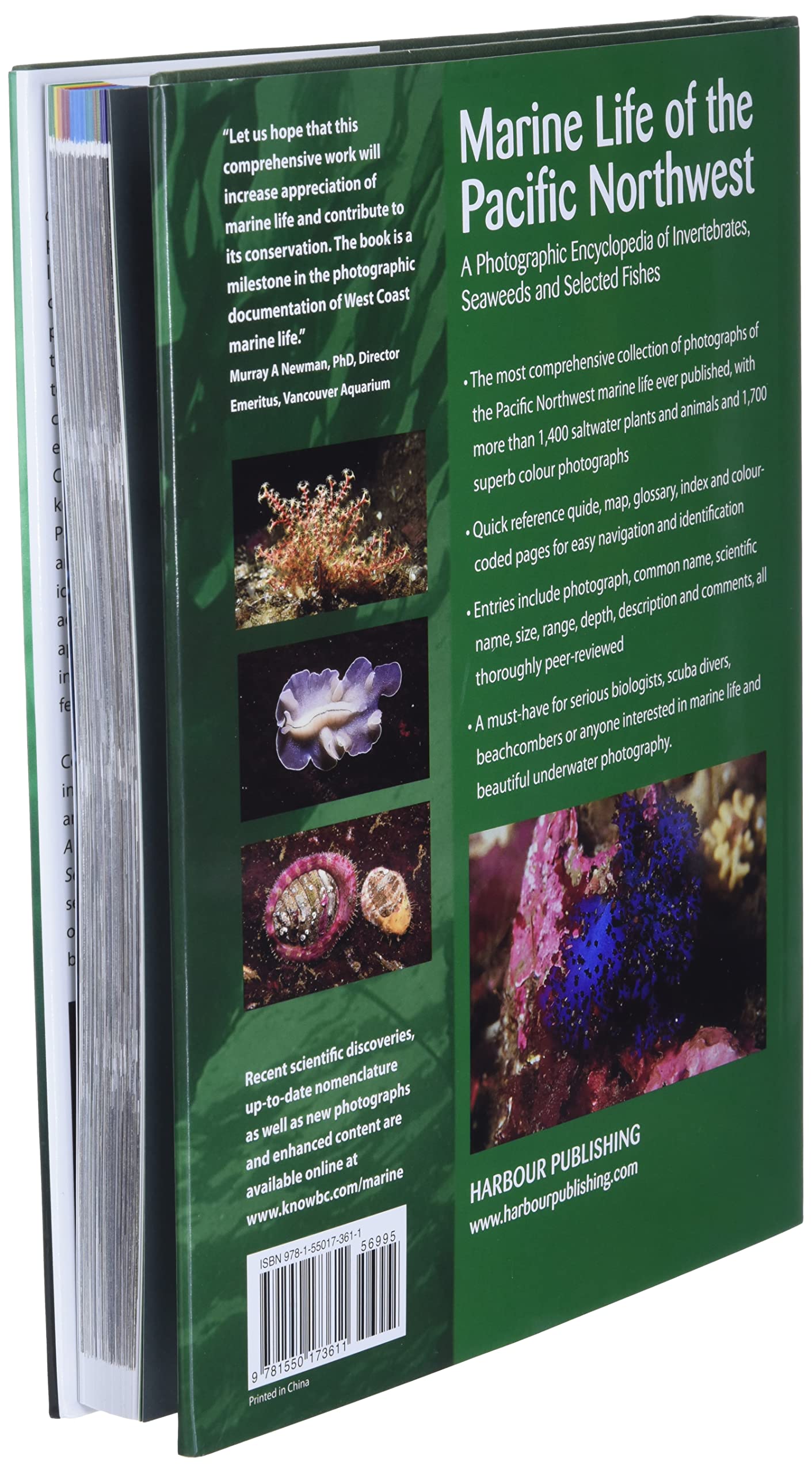 Marine Life of the Pacific Northwest: A Photographic Encyclopedia of Invertibrates, Seaweeds And Selected Fishes