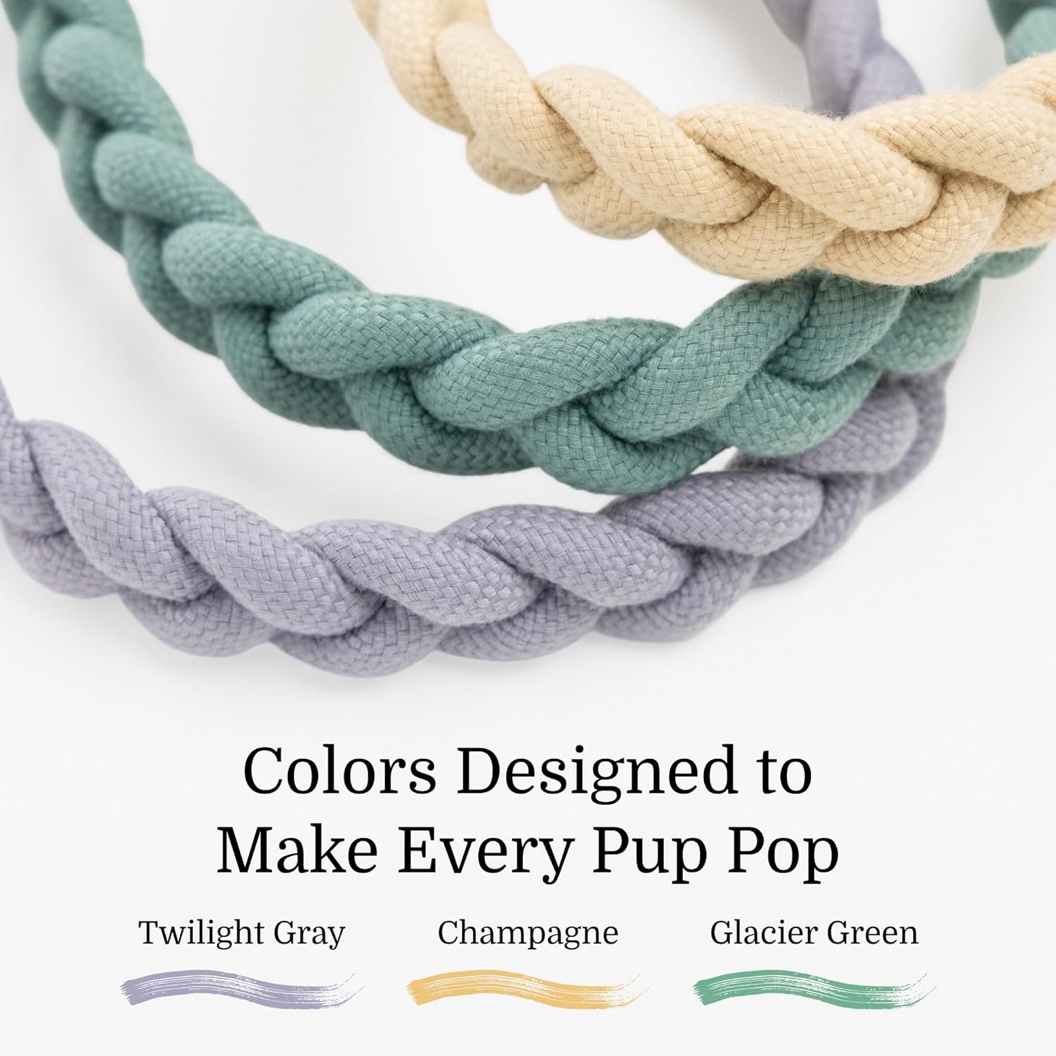 2026 New Edition, Fei & Eve Hand-Braided Dog Leash – Artisan Crafted with Premium SP Cotton & Comfort Grip – Heavy Duty Leash for All Dogs – The Thoughtful Gift for Dog Lovers, 6FT, Gray