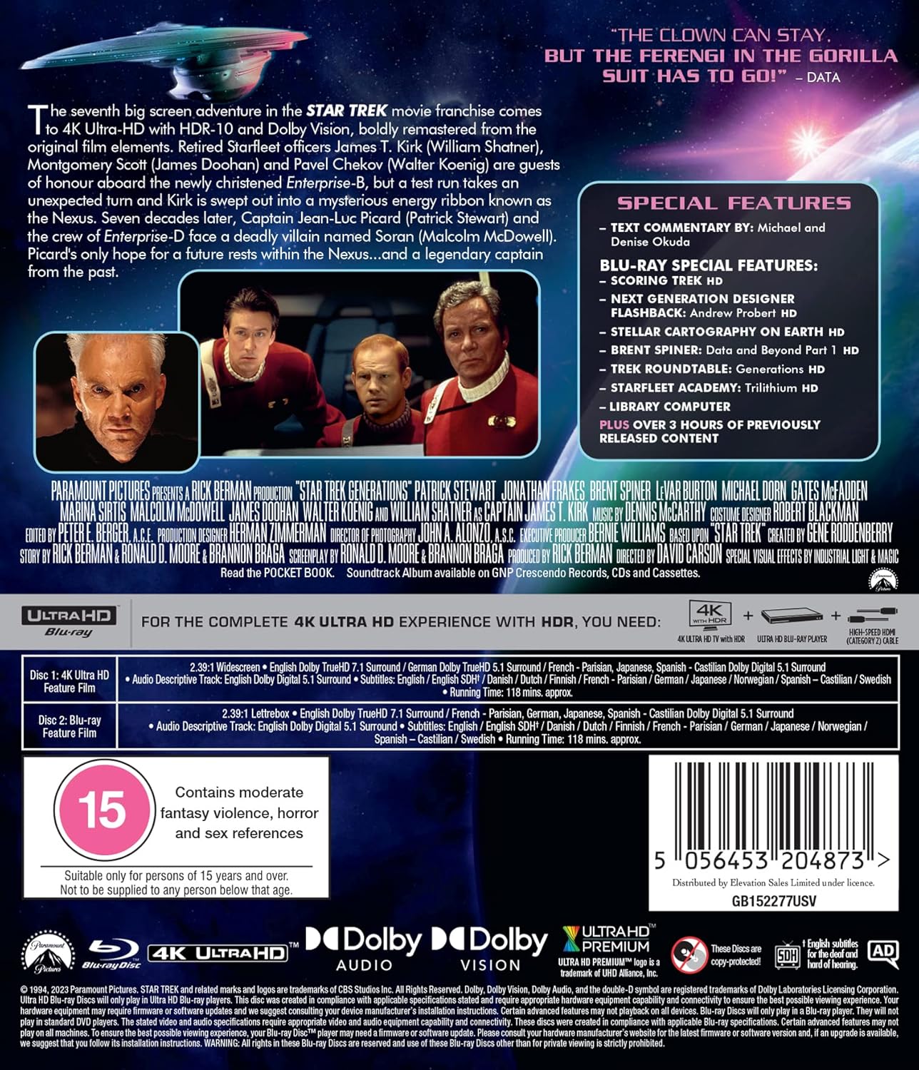 STAR TREK VII: GENERATIONS 4KBD