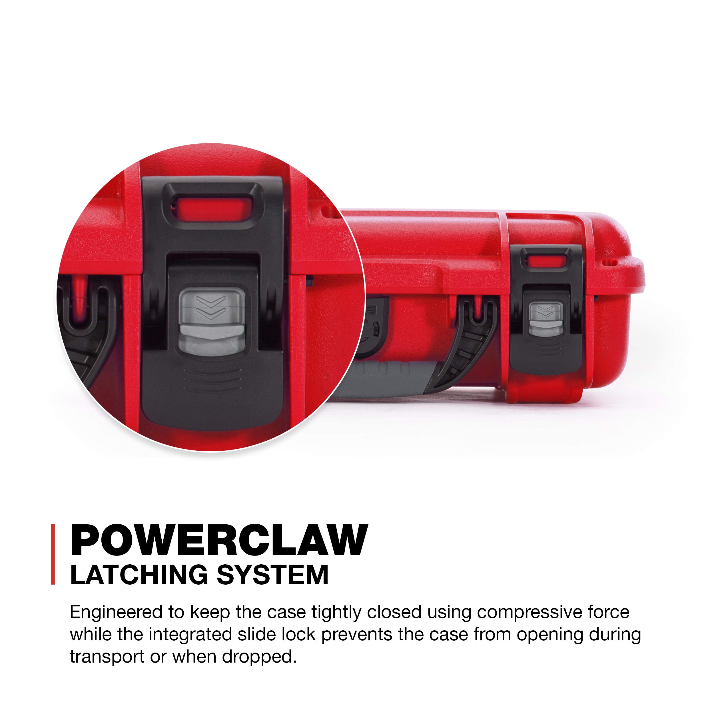 Nanuk 909 Waterproof Hard Case with Foam Insert - Red - Image 4