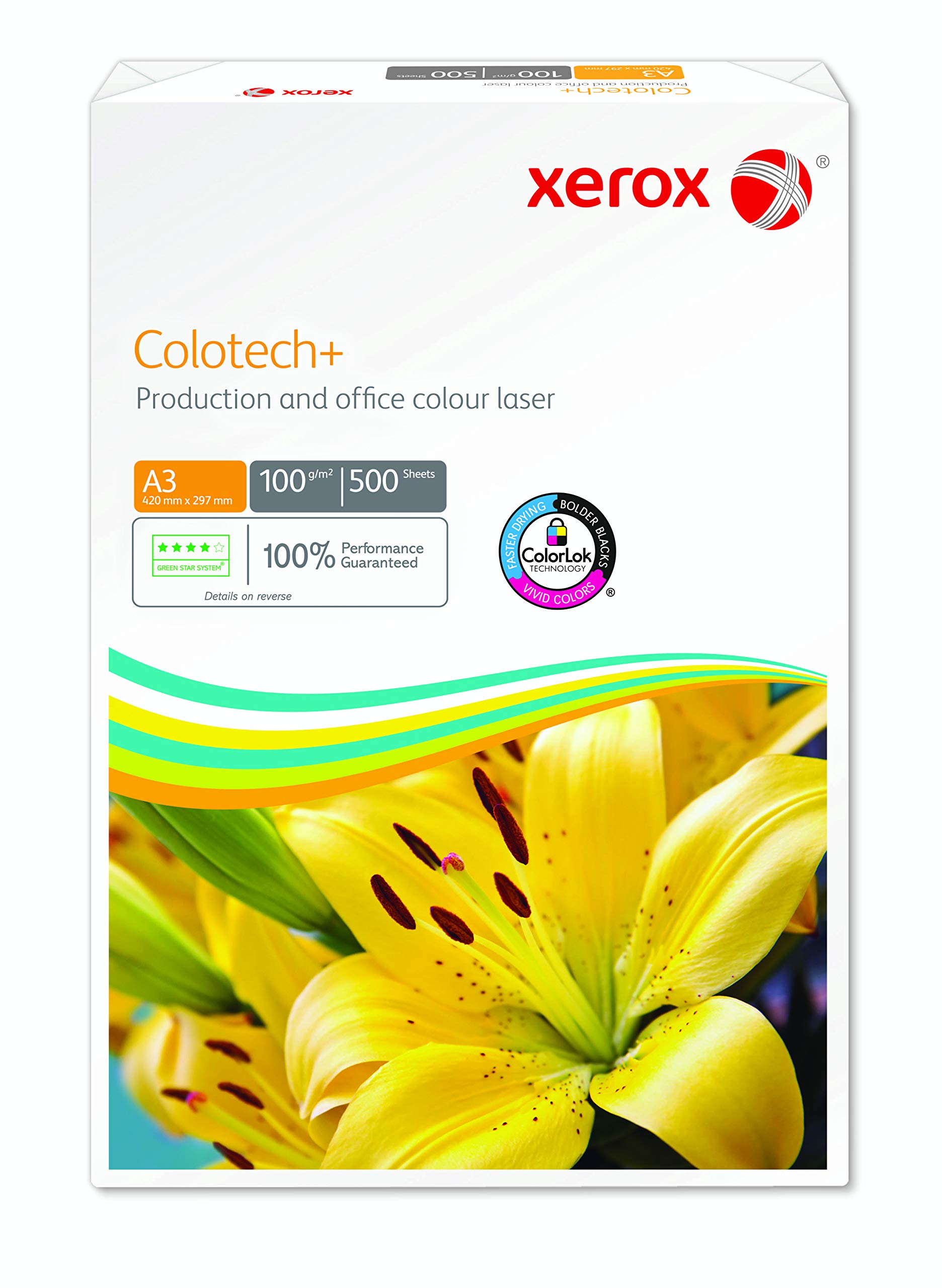 Xerox Colotech+ - Carta di qualità superiore bianca 100 g/m2 A3 - Risma da 500 fogli