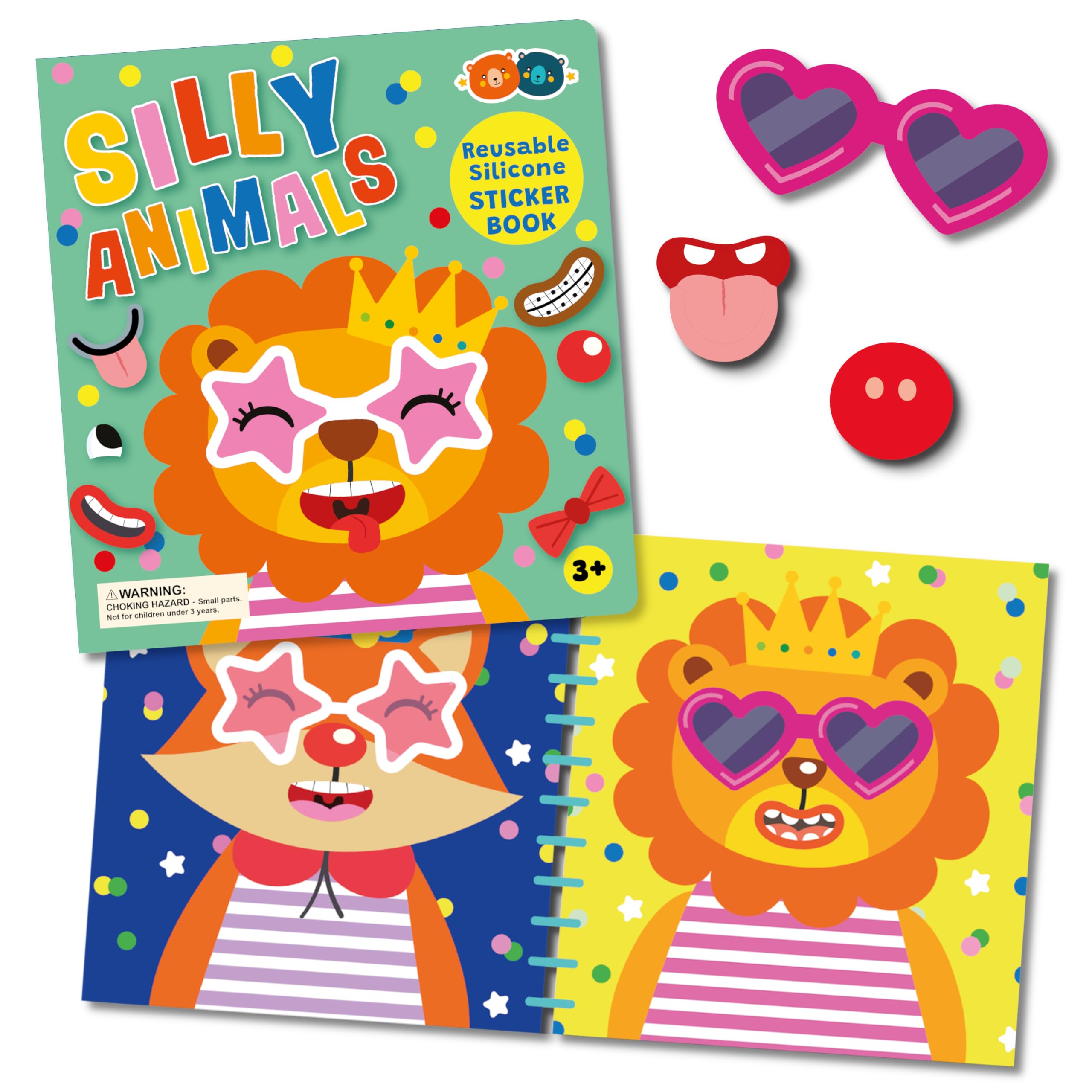 Silicone Sticker Book - Silly Animals