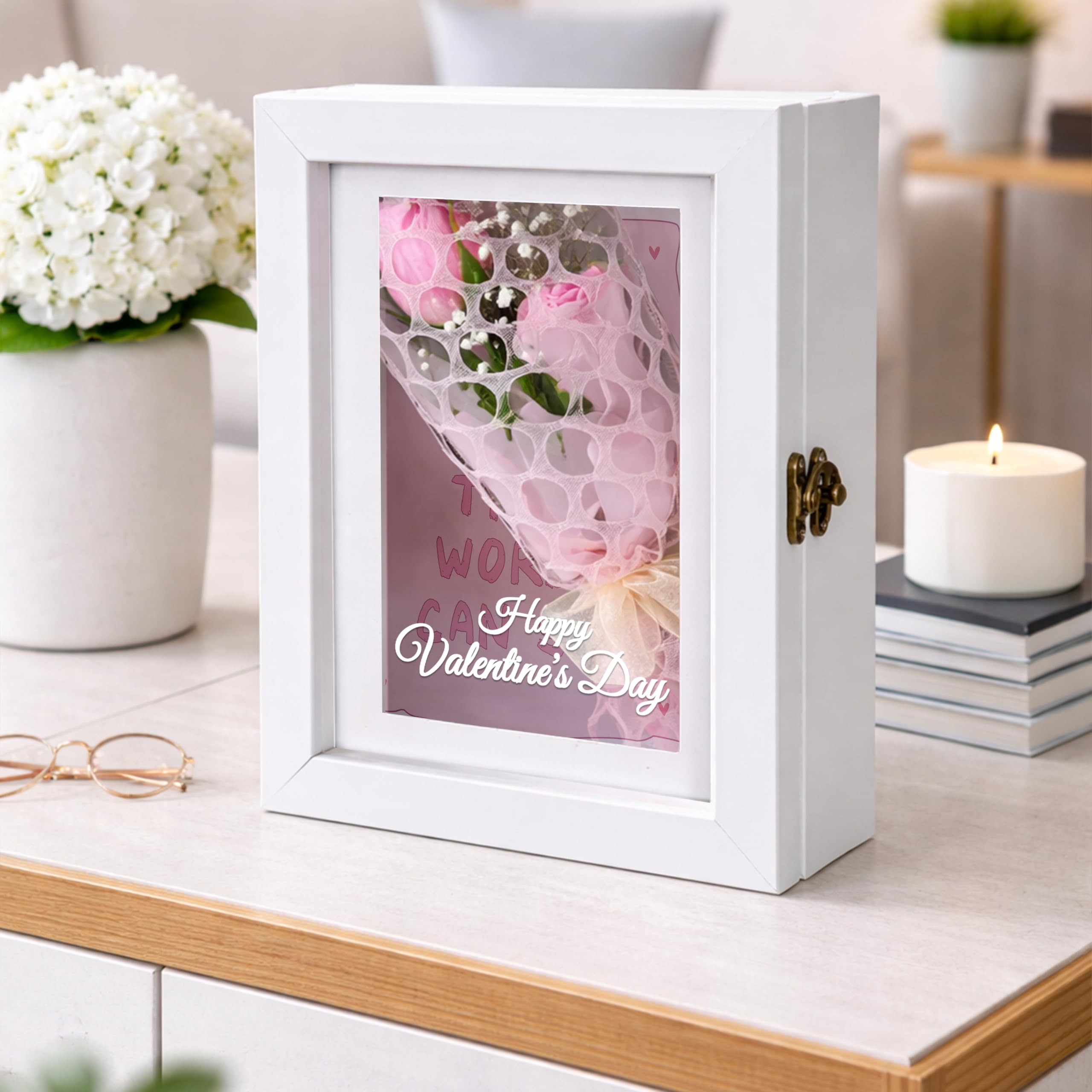 Art Street Shadow Memory Box for Memories, Memory Collection Box