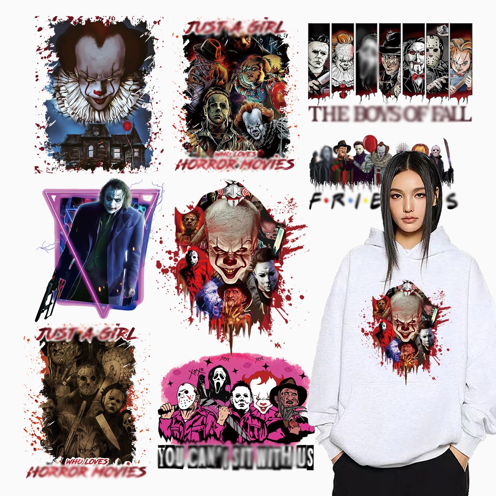 Halloween Wärmetransfer-Flicken – 6 Bögen Mit Geistern & Blumen, Zum Aufbügeln Auf T-Shirts & Mehr