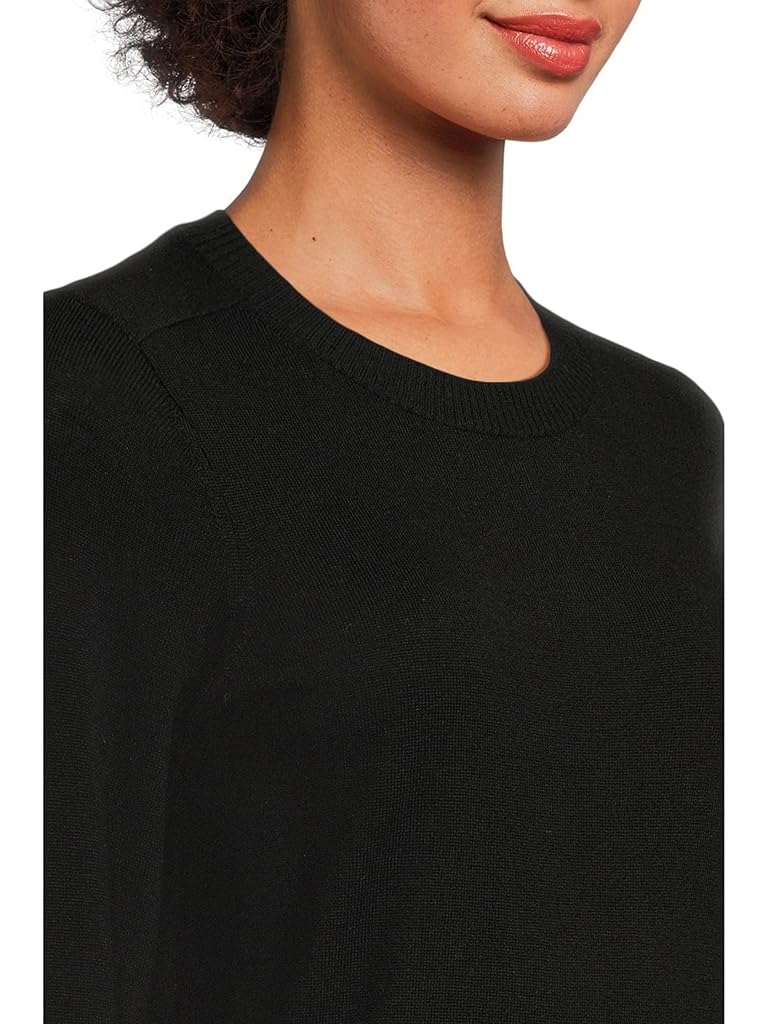 Black L.L.Bean Essential Merino Wool Crewneck Sweater