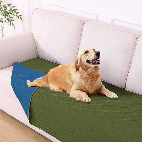 Miniatura 119 de hyha Manta impermeable para perro, manta suave para cama de perro, manta para mascotas, funda de sofá impermeable lavable para perros, fundas Gris