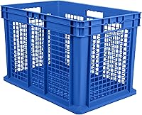 Vista 6 de Hudson Exchange - Contenedor de almacenamiento de malla recto con mango de pared, 24 x 16 x 16 pulgadas, color gris