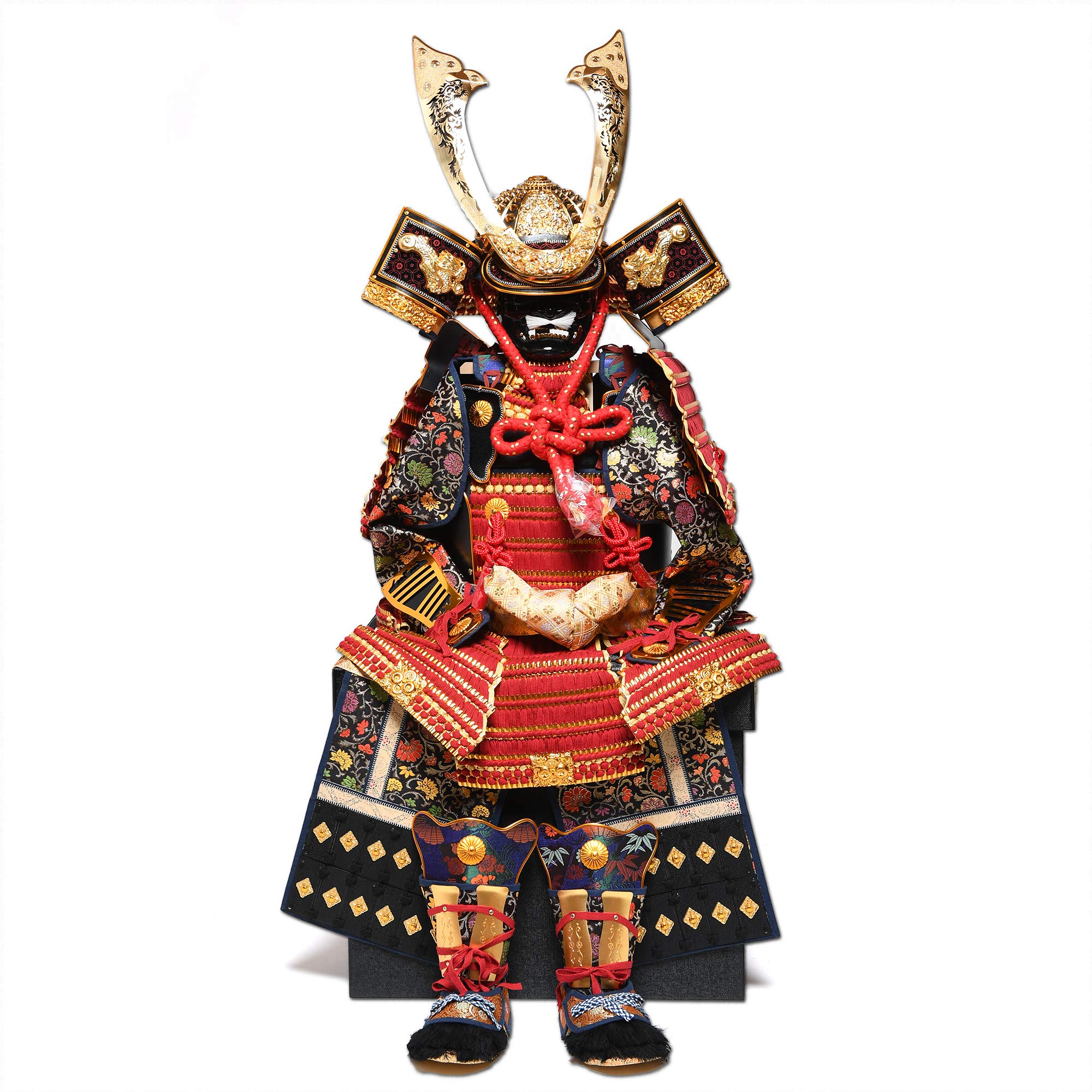Amazon | 【子供着用鎧】三歳～七歳着用朱赤糸威大鎧：龍玉作【五月