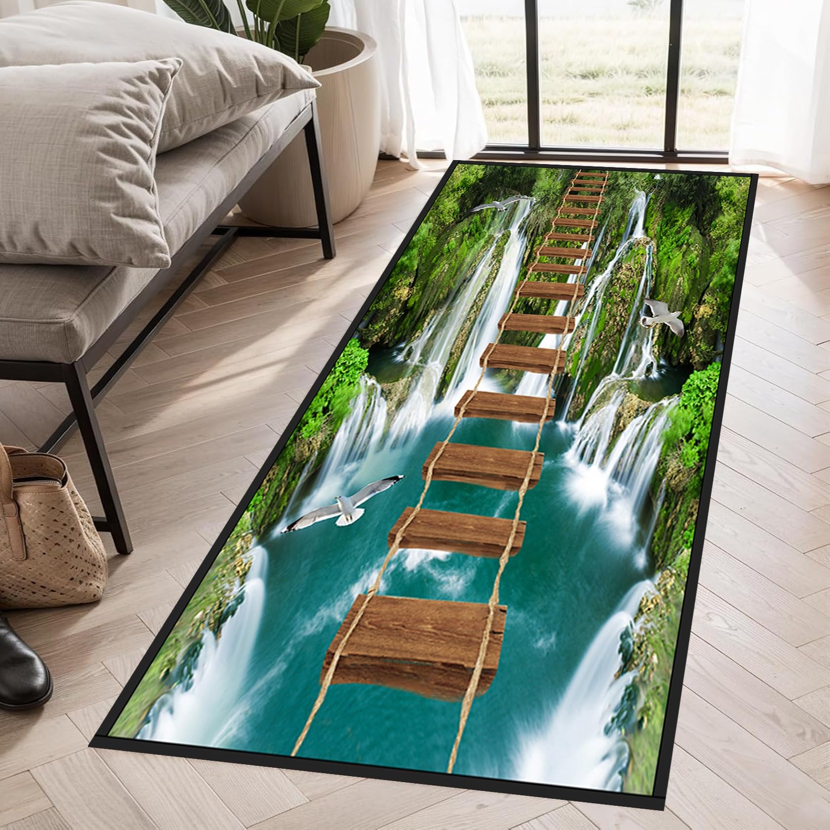 Tapis de cuisine de couloir anti-taches pour embellir votre entrée