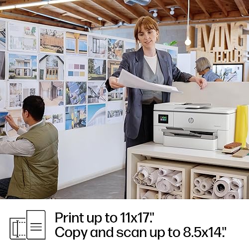 Miniatura 15 de HP OfficeJet Pro 9720e Impresora inalámbrica de formato ancho todo en uno de inyección de tinta a color, imprime, escanea, copia, ADF, impresión a