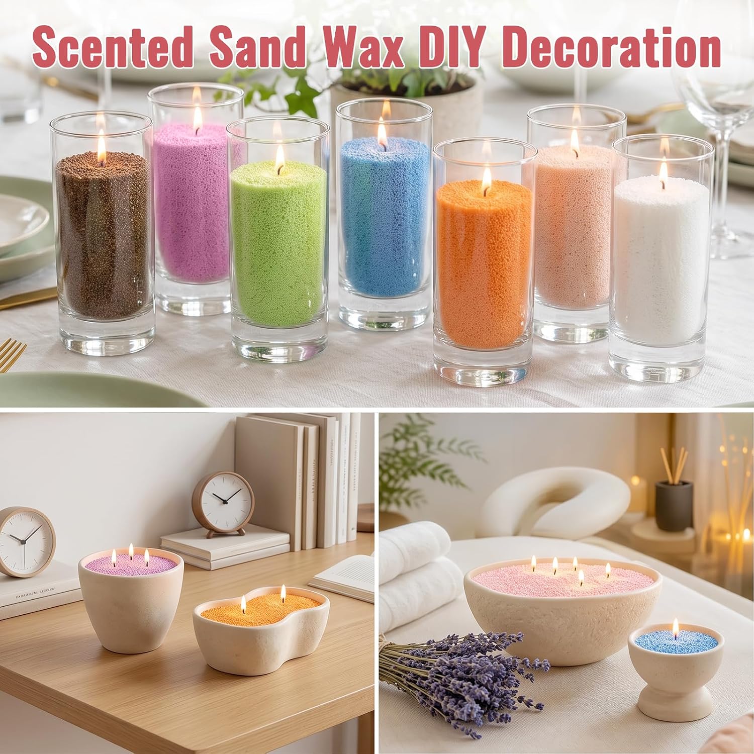 STRN Pearled Candle Sand Wax for DIY Candle Making Scented Candle Beads