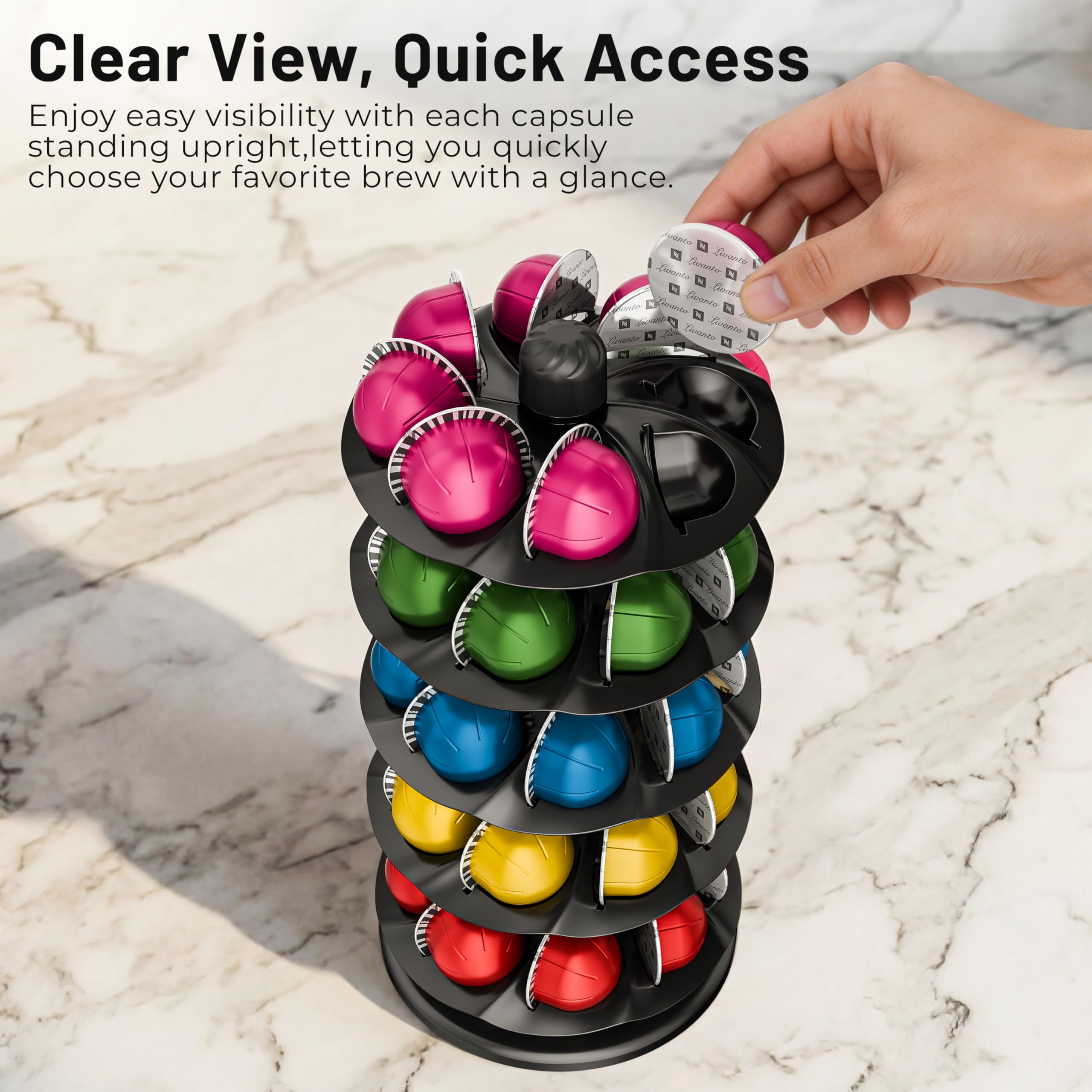Amazon.com: EVERIE Coffee Pod Holder for Nespresso Vertuo Capsules