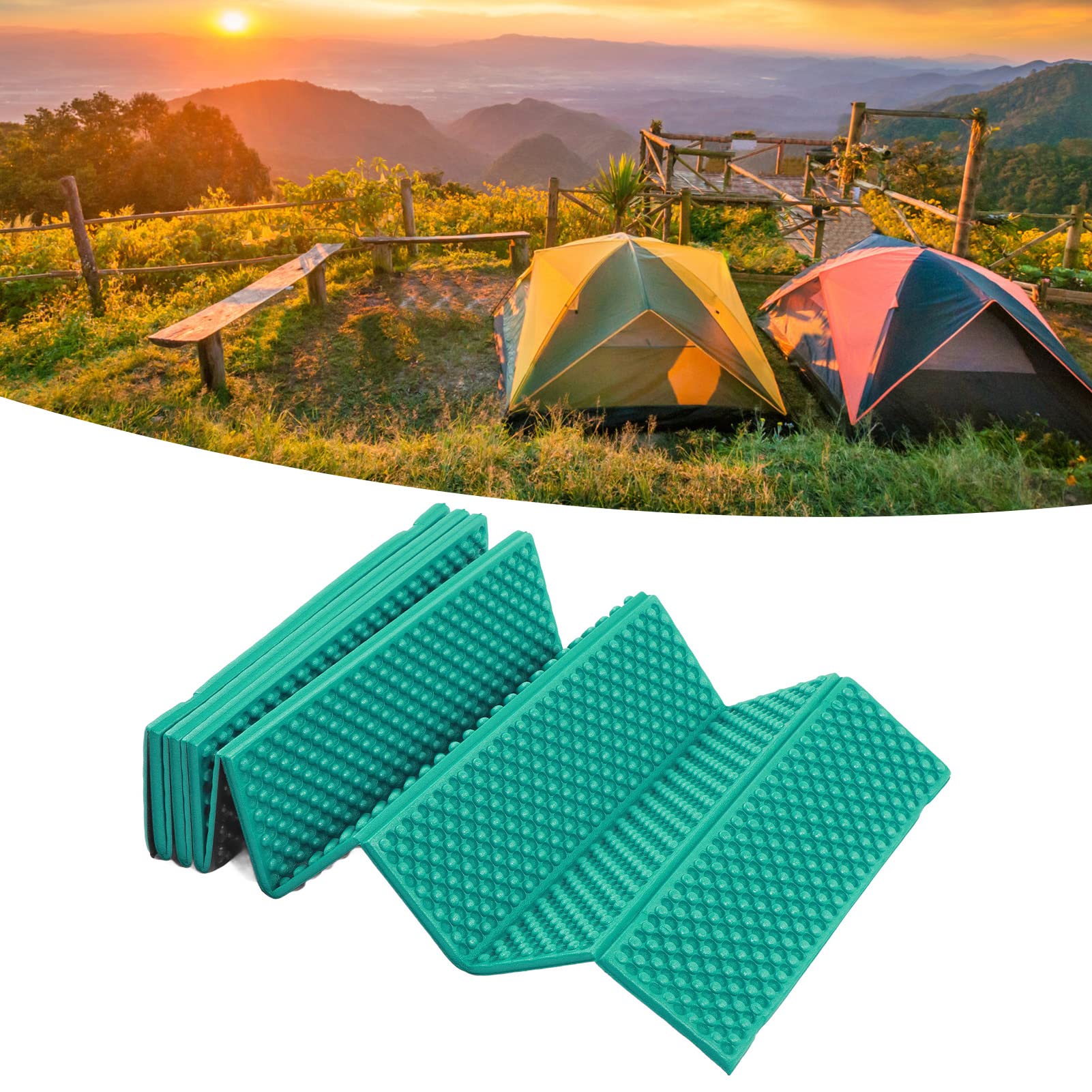 Alomejor Doppelte Eierschaumstoff-Schlafmatte für Kaltwetter-Camping,