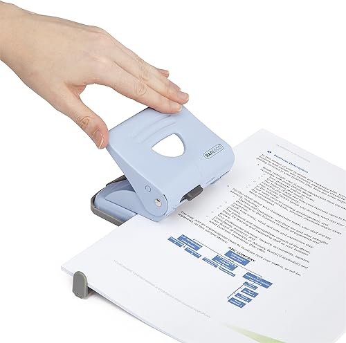 Miniatura 8 de Rapesco 1029 825 Punzón de metal de 2 agujeros, capacidad de 25 hojas - Plata