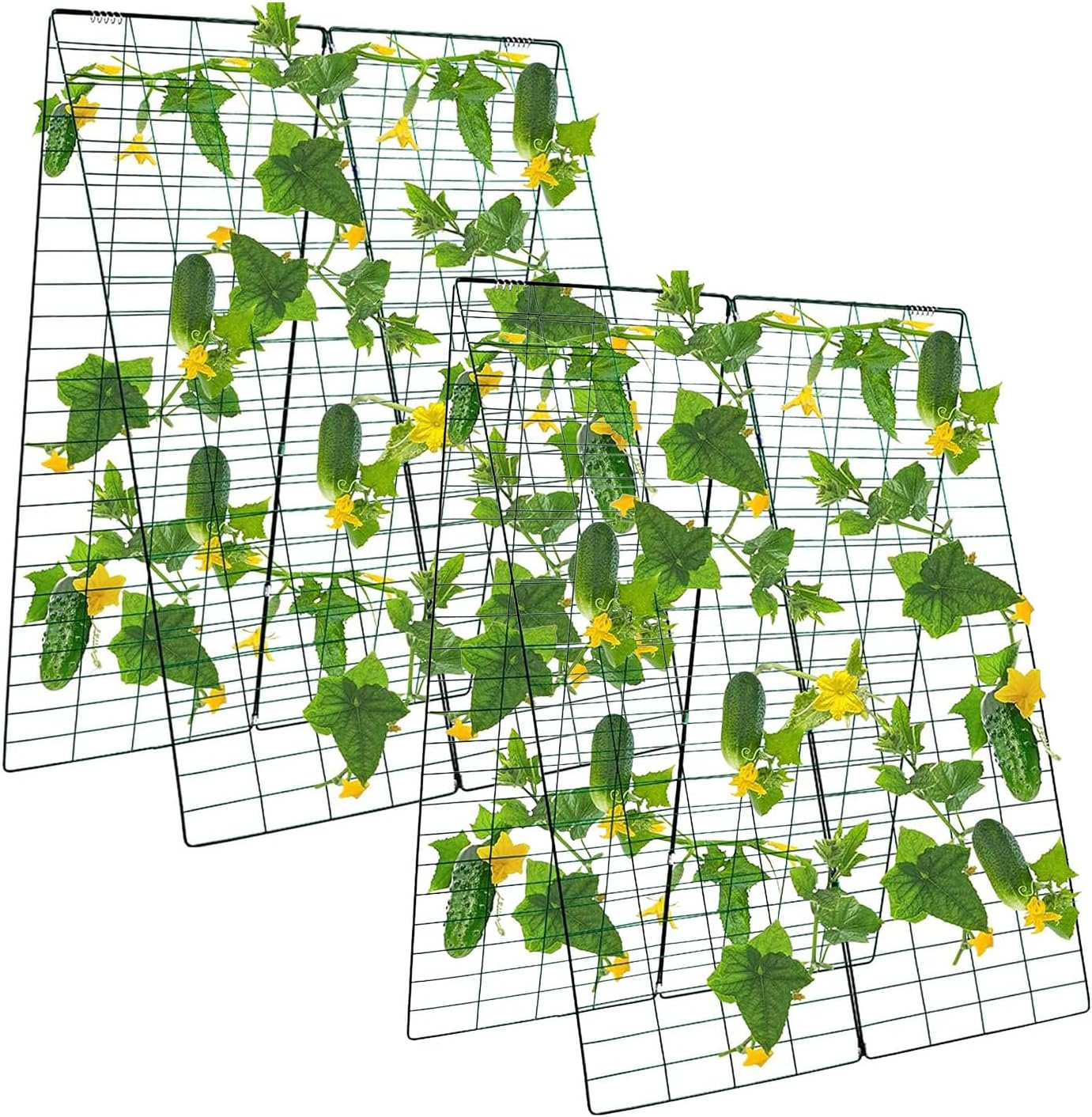 48" H x 34" L Cucumber Trellis for Garden A Frame, Garden Trellis for Climbing Plants Outdoor for Raised Bed(2 Packs) 48*34inch 2pack