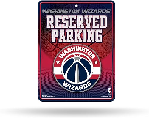 Miniatura 136 de Rico Industries NBA Basketball Metal Parking Sign