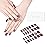 DANNI & TONI Semi Cured Gel Nail Strips Metallic Multicolor Glitter Gradient Gel Nail Wraps Gift for Woman | Twilight