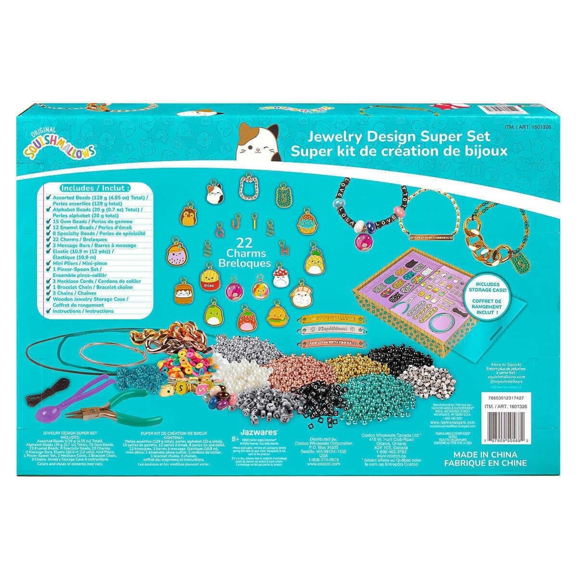 ☺︎mellojoy☺︎スクイーズ3点set Squishmallow Luxe Jewelry Design Kit — Learning Express Gifts