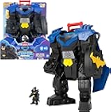 Fisher-Price Imaginext DC Super Friends, Batman Flight Mech with Lights, Sounds Motion & 3-inch Action Figure, 14.5-inch Toy Includes Launcher & Discs