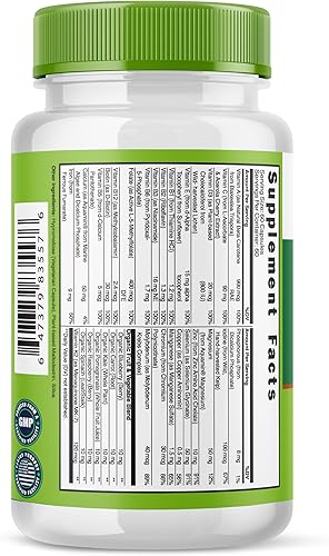 Miniatura 8 de grow vitamin One Daily Multivitamínico para mujeres, apoyo energético, suplemento alimenticio integral para nutrir el cabello, la piel, las uñas,