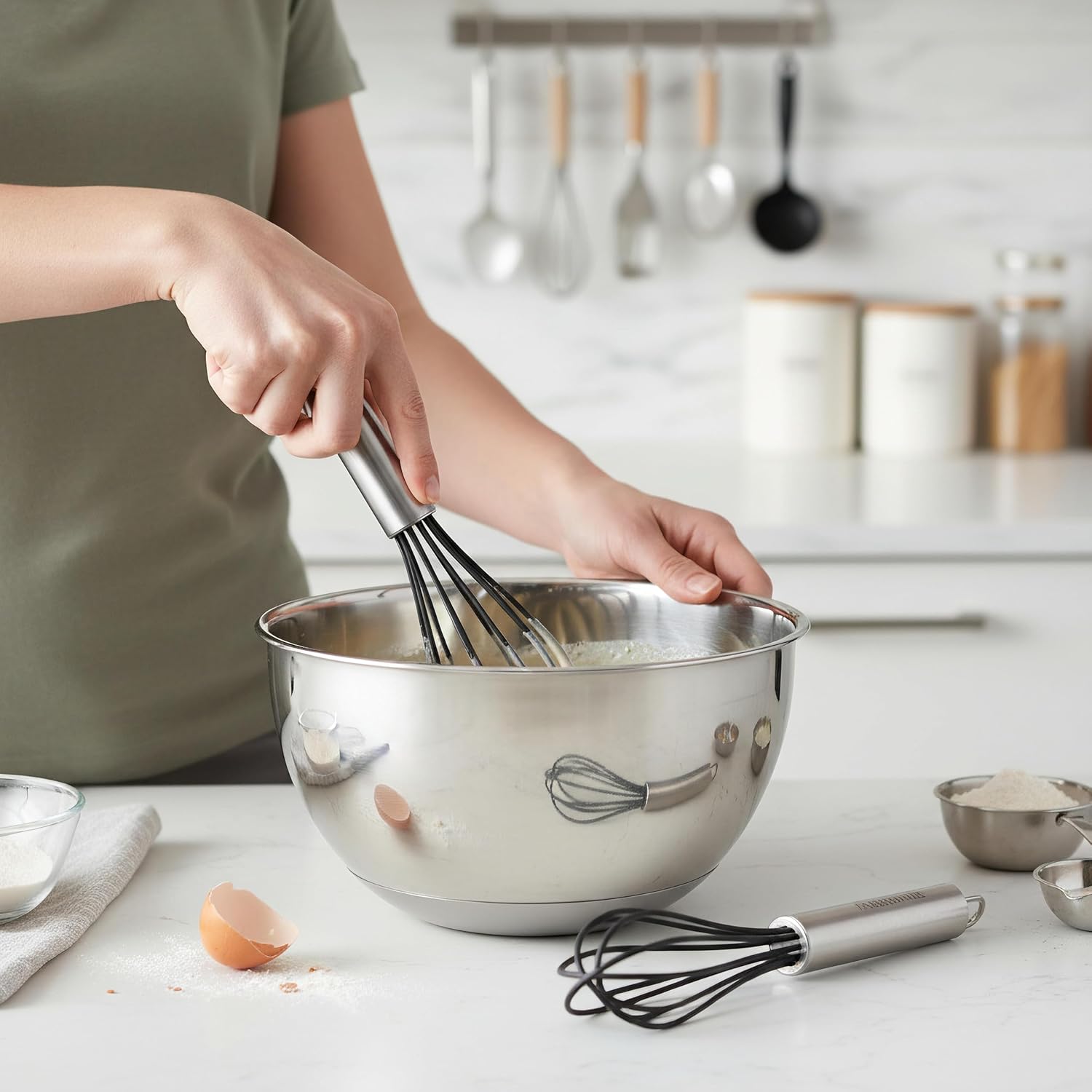 Farberware Professional Silicone Mini Whisks (Set of 2), Black - Image 4