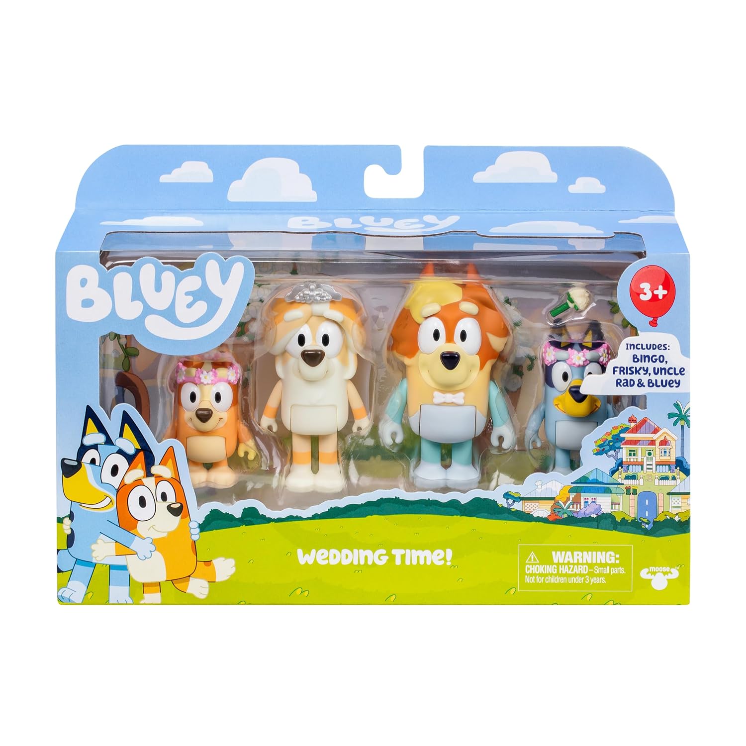 Bluey - Figure 4pk Special Set-Wedding 90268 White