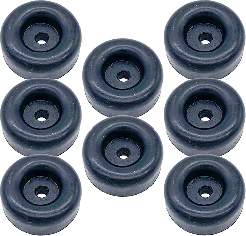 8 Parachoques de goma para remolque rampa puerta camión 2.5 "tope de carga de repuesto redondo (8)