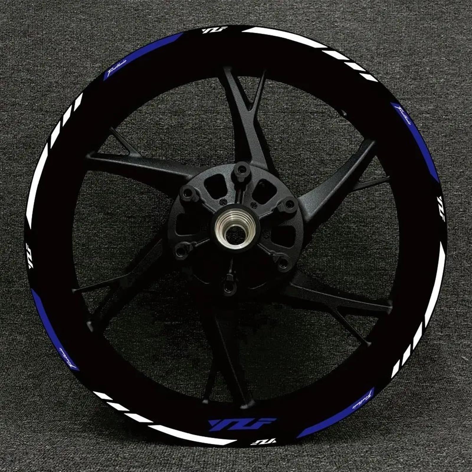 Motorcycle Reflective Wheel Stickers Rim Decal for Yamaha R1 R15 R125 R6 R7 MT-09 MT09 MT07 MT10 for Tracer(Color24)