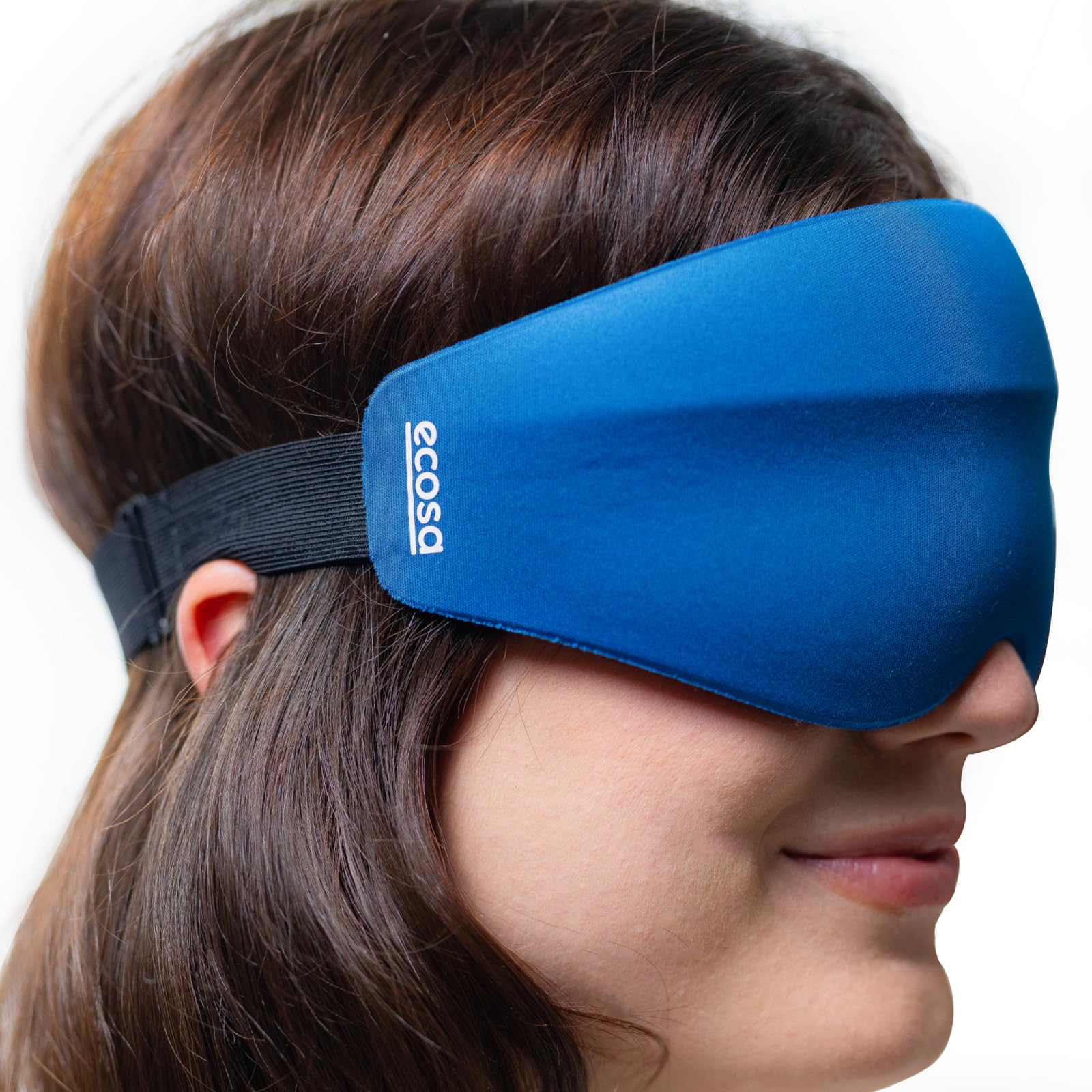 Sleep Tight Eye Mask 100 Light Blocking 3D Contoured Ultra Soft Breathable Eyelash-Friendly for Makeup Adjustable Strap Ideal